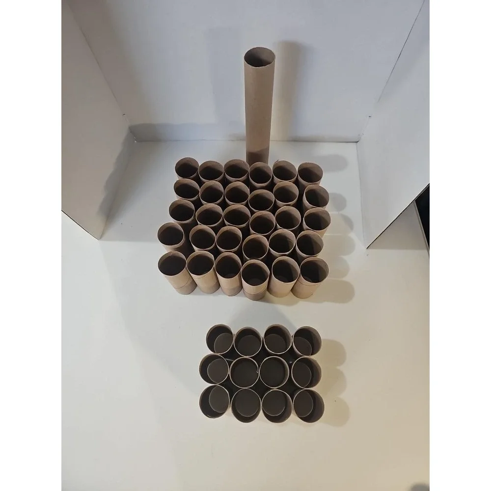 50 Empty Cardboard Paper Tubes Toilet Paper Rolls Craft School DIY Lot